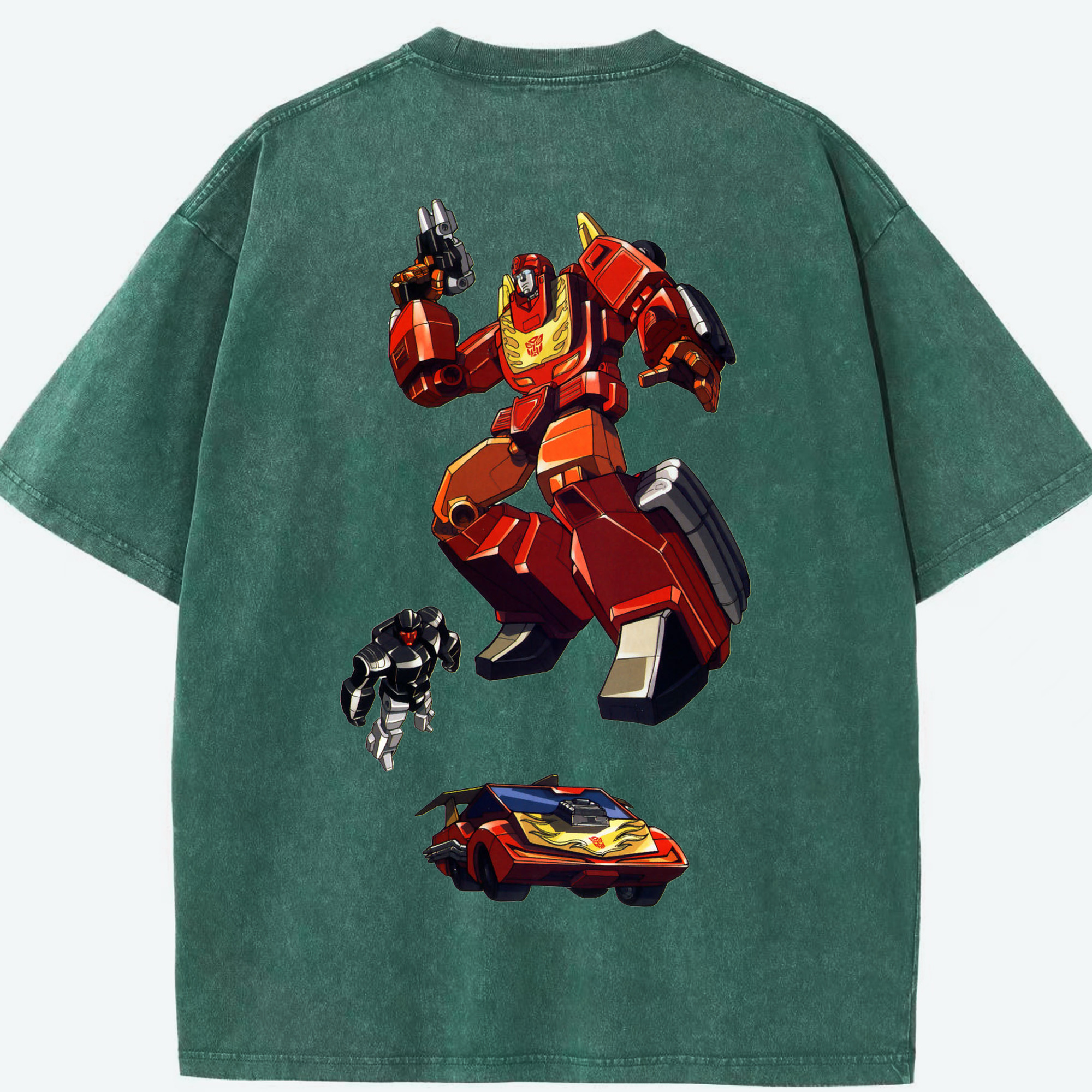 （画像用）  綿100% ヴィンテージ風 半袖Tシャツ（背面プリント）